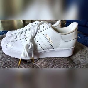 Adidas Superstar platform women's sneakers